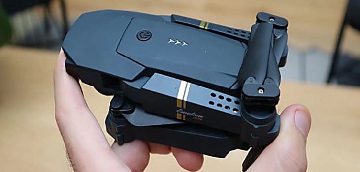 hand with Stealth Drone 4K